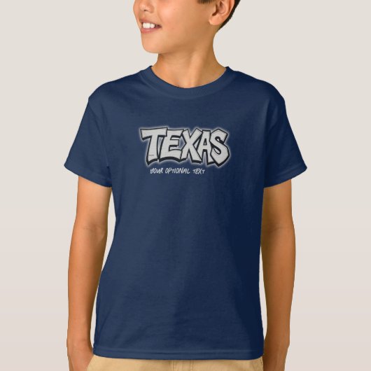 テキサス州州アパレル服ボーイズTシャツ Tシャツ (正面)