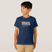 テキサス州州アパレル服ボーイズTシャツ Tシャツ (正面フル)