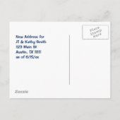 テキサス州州オースティンへの移動ヴィンテージの変更 案内ポストカード (裏面)