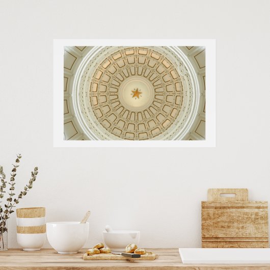 テキサス州州キャピトルロタンダ ポスター (キッチン)