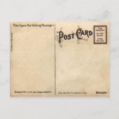 テキサス州州キャピトル建物オールドポストカード ポストカード (裏面)