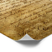 テキサス州州シールリバース ポスター (角)