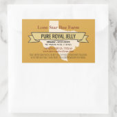 テキサス州州ハニー製品長方形シール 長方形シール (バッグ)