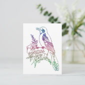 テキサス州州バードザモッキンバード ポストカード (スタンド正面)