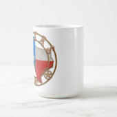 テキサス州州バーンアート コーヒーマグカップ (中央)