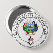 テキサス州州フリーメーソンロッジ 缶バッジ (正面&裏面)