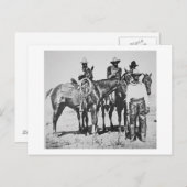 テキサス州州ボナムのブラックカウボーイズc.1890 （写真はB/W） ポストカード (正面/裏面)