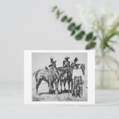 テキサス州州ボナムのブラックカウボーイズc.1890 （写真はB/W） ポストカード (スタンド正面)