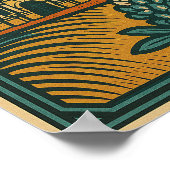 テキサス州州ポスター – インスパイアヴィンテージウォールアート ポスター (角)