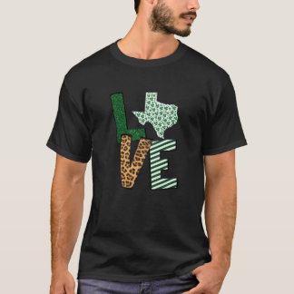 テキサス州州マップセントサンパトリックのデイグリーンシャーマー Tシャツ