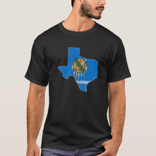 テキサス州州マップOKLAHOMA OKフラグルーツメンズウィメンズG Tシャツ
