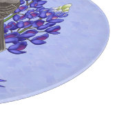 テキサス州州モッキンバード&ブルーボンネットフラワー カッティングボード (角)