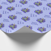 テキサス州州モッキンバード&ブルーボンネットフラワー ラッピングペーパー (角)