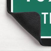 テキサス州州ラインロードサイン マウスパッド (コーナー)