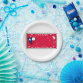 テキサス州州免許プレート被害状況 ペーパープレート (パーティー)