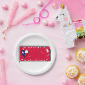 テキサス州州免許プレート被害状況 ペーパープレート (パーティー)