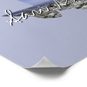 テキサス州州写真の挿入物と町名 ポスター (角)