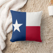 テキサス州州旗の正方形ジッパー装飾用クッション クッション (ブランケット)