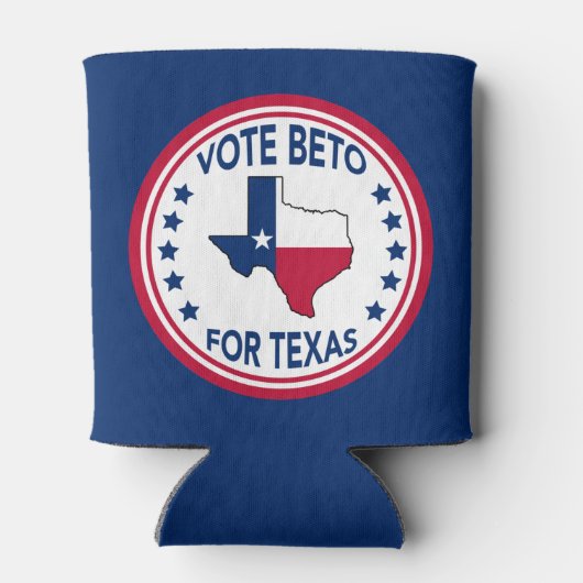 テキサス州州旗スター2022年選挙に投票 缶クーラー (裏面)