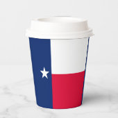 テキサス州州旗デザインデコール 紙コップ (裏面)