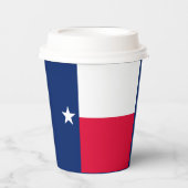 テキサス州州旗デザインデコール 紙コップ (正面)