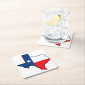 テキサス州州旗 スクエアペーパーコースター (インサイチュ)