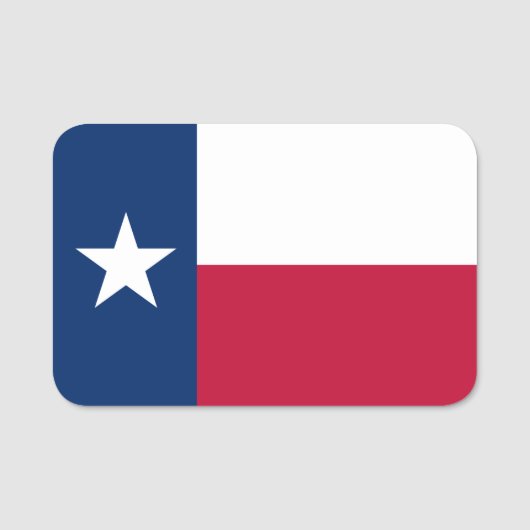 テキサス州州旗 – Texan Flag Nameタグ 名札 (正面)