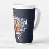 テキサス州州概要USA Horse カフェラテマグ (右アングル)