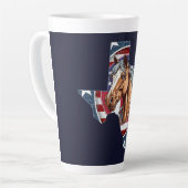 テキサス州州概要USA Horse カフェラテマグ (左アングル)
