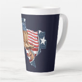 テキサス州州概要USA Horse カフェラテマグ (右アングル)