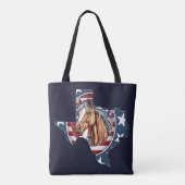 テキサス州州概要USA Horse トートバッグ (裏面)