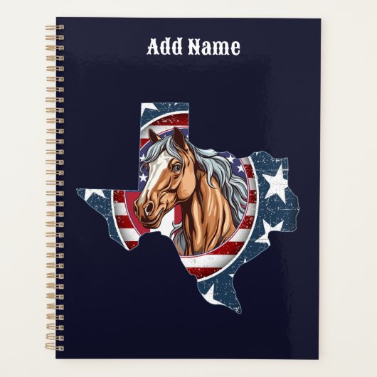 テキサス州州概要USA Horse プランナー手帳 (正面)