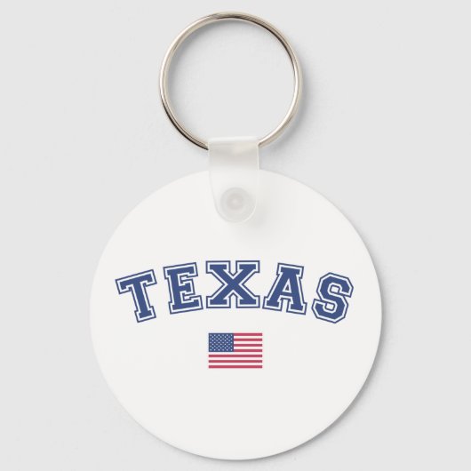 テキサス州州米国国旗 キーホルダー (正面)