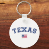 テキサス州州米国国旗 キーホルダー (正面)