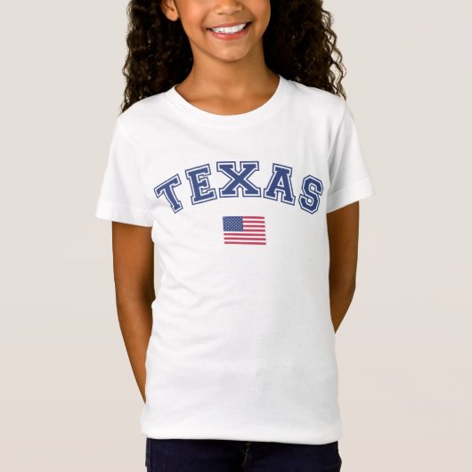 テキサス州州米国国旗 Tシャツ (正面)