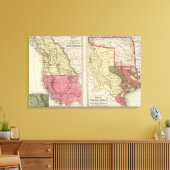 テキサス州州 キャンバスプリント (インサイチュ (リビング))