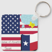 テキサス州州 キーホルダー (裏面)