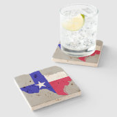 テキサス州州 ストーンコースター (横)