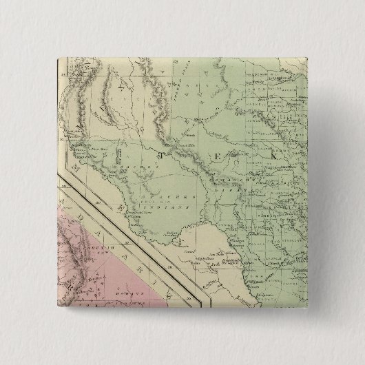 テキサス州州 缶バッジ (正面)