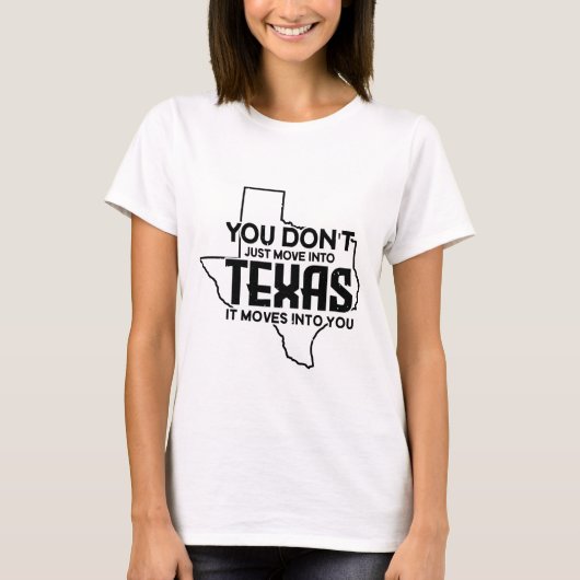 テキサス州引用文シャツ Tシャツ (正面)