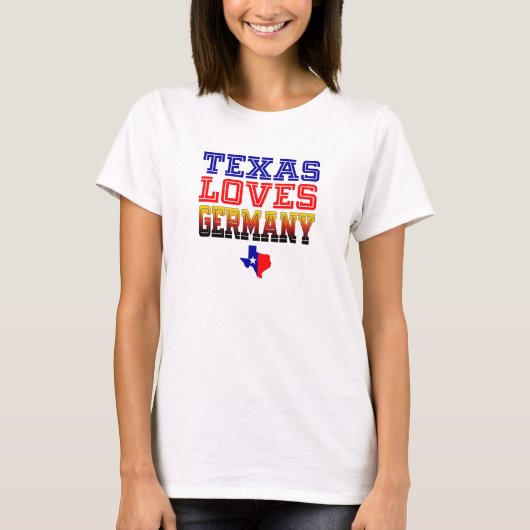 テキサス州愛ドイツ Tシャツ (正面)