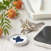 テキサス州愛輝くと星の星の星 キーホルダー (側面)