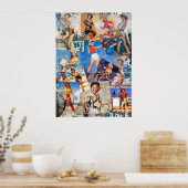 テキサス州折衷店：ヴィンテージ女性のカーボーイコレクションNo. 1 ポスター (キッチン)