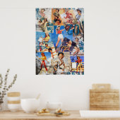 テキサス州折衷店：ヴィンテージ女性のカーボーイコレクションNo. 1 ポスター (キッチン)