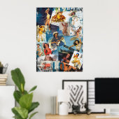 テキサス州折衷店：ヴィンテージ女性のカーボーイコレクションNo. 2 ポスター (ホームオフィス)