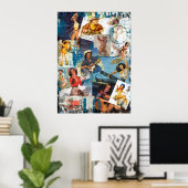 テキサス州折衷店:ヴィンテージ女性のカーボーイコレクションNo. 2 ポスター (ホームオフィス)