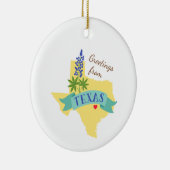 テキサス州挨拶 セラミックオーナメント (右)