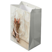 テキサス州新婦インブーツブライダルシャワー ミディアムペーパーバッグ (裏面アングル)