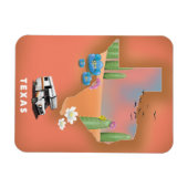 テキサス州旅行のポスター マグネット (横)