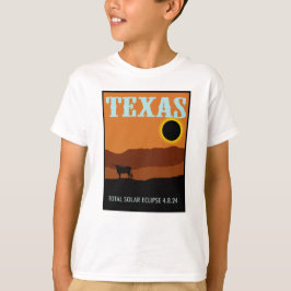テキサス州旅行ポスターEclipse Tシャツ